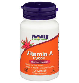 NOW® X Now Vitamin A 10,000 IU Essential Nutrition 100 Softgels