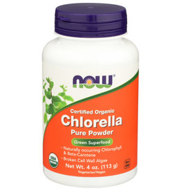 NOW® NOW FOODS ORGANIC CHLORELLA PURE POWDER, 4 OZ.