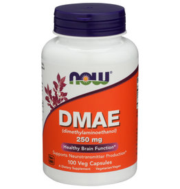 NOW FOODS NOW DMAE 250 MG. HEALTHY BRAIN FUNCTION DIETARY SUPPLEMENT, 100 CAPSULES