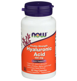 NOW FOODS XNow Hyaluronic Acid 100mg Joint Support 60 Veg Capsules