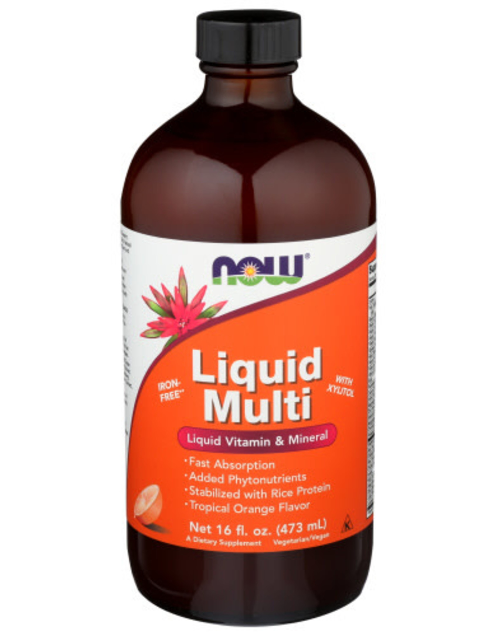 NOW® NOW FOODS LIQUID MULTI–ORANGE, 16 FL. OZ.