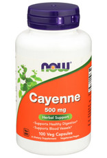 NOW® NOW CAYENNE 500 MG. HERBAL SUPPORT DIETARY SUPPLEMENT, 100 COUNT