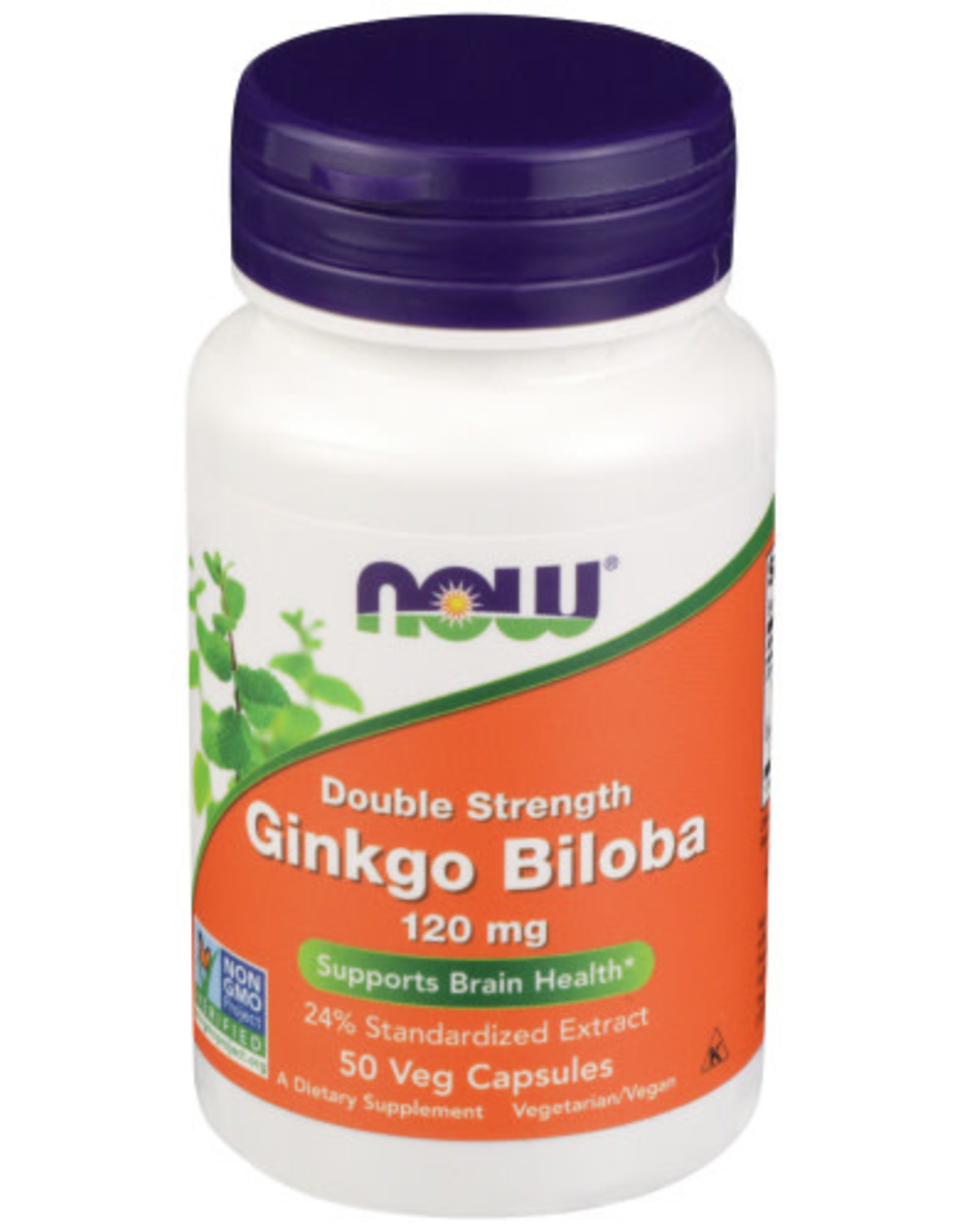 NOW® NOW DOUBLE STRENGTH GINKGO BILOBA HERBAL DIETARY SUPPLEMENT, 50 COUNT