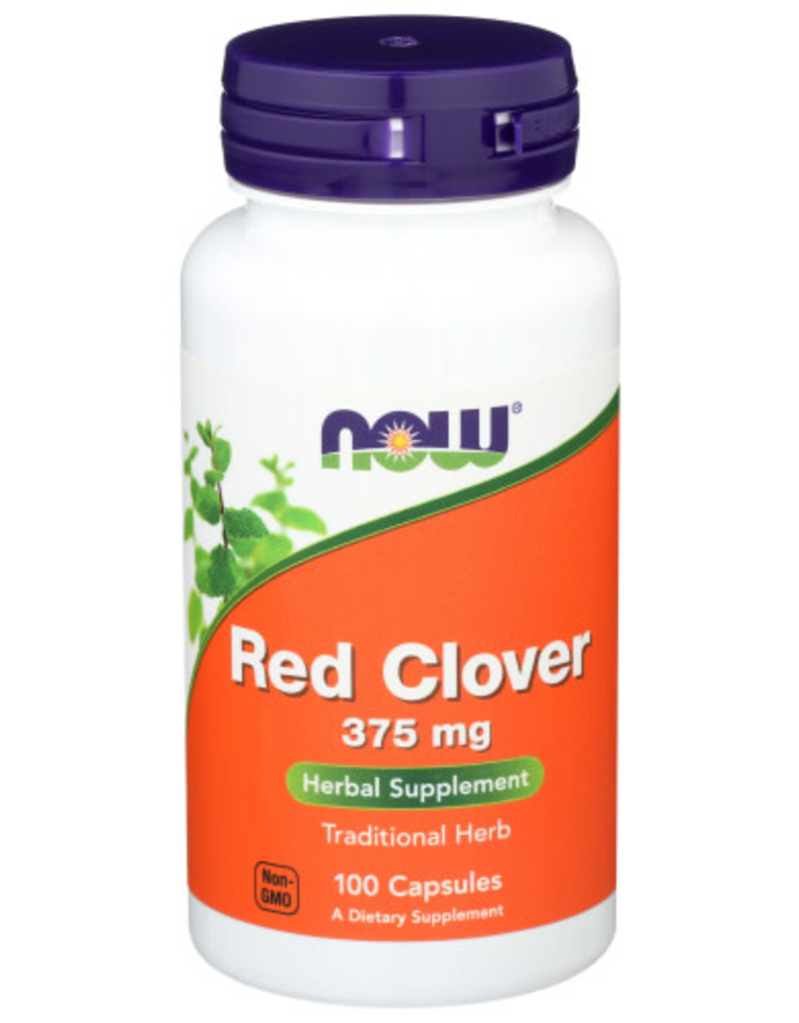 NOW® X Now Red Clover 375mg Herbal Supplement 100 Capsules