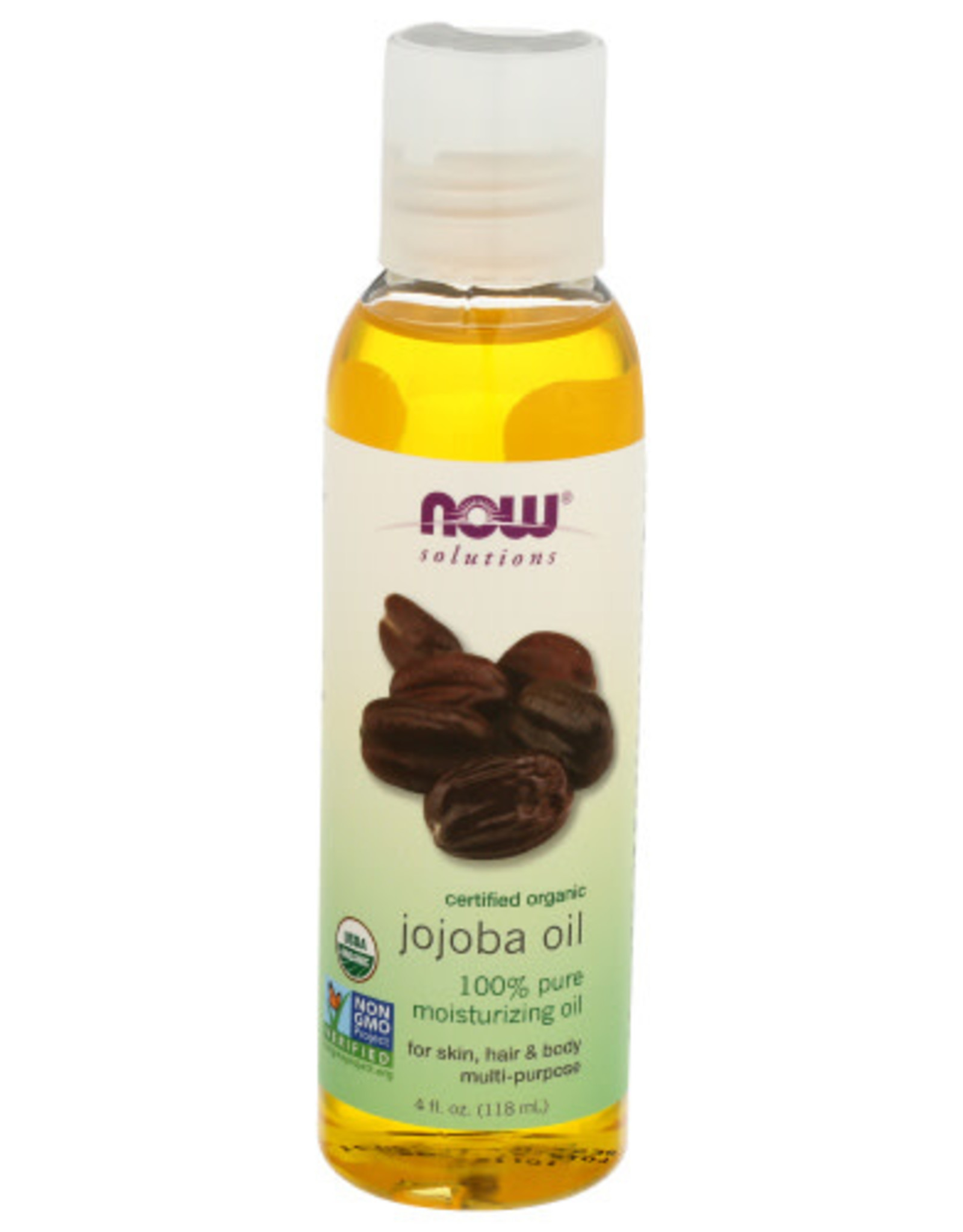 NOW® NOW PURE ORGANIC JOJOBA OIL, 4 FL. OZ.