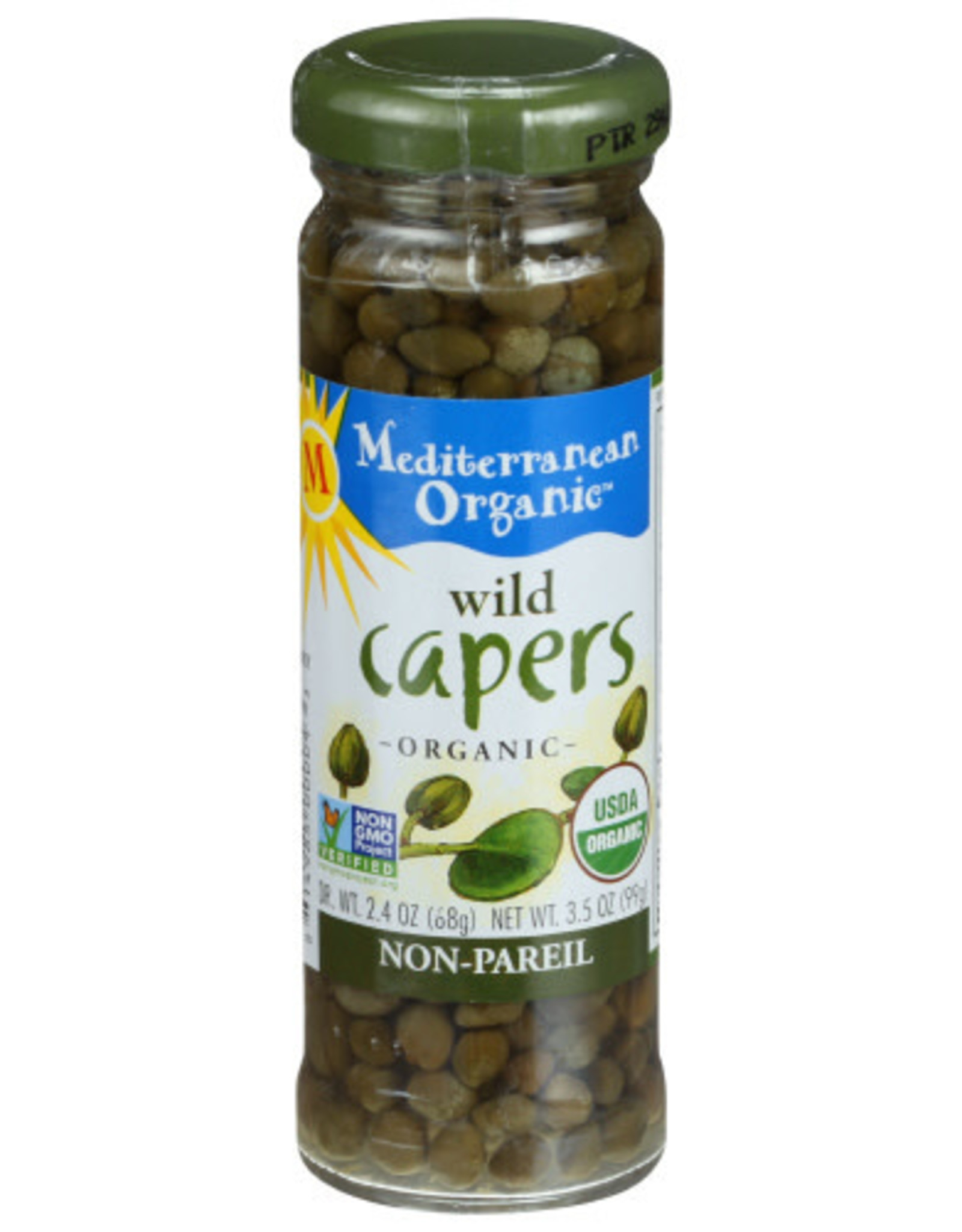 MEDITERRANEAN ORGANIC MEDITERRANEAN ORGANIC CAPERS, WILD, 3.5 OZ.