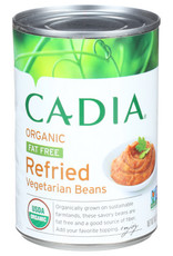 CADIA CADIA ORGANIC FAT FREE REFRIED VEGETARIAN BEANS, 16 OZ.
