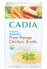 CADIA CADIA ORGANIC LOW SODIUM FREE-RANGE CHICKEN BROTH, 32 OZ.