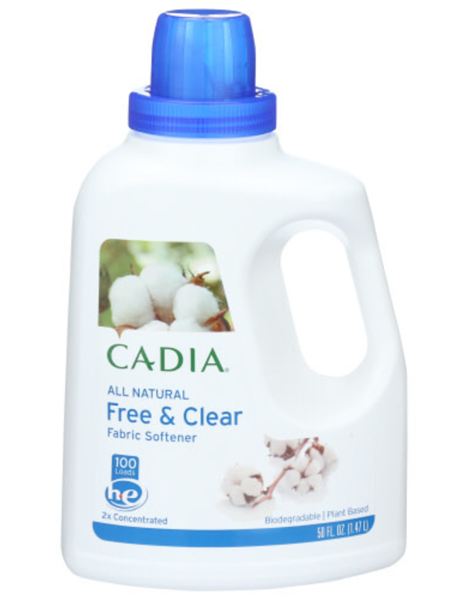 CADIA CADIA ALL NATURAL FREE & CLEAR FABRIC SOFTENER, 50 FL. OZ.