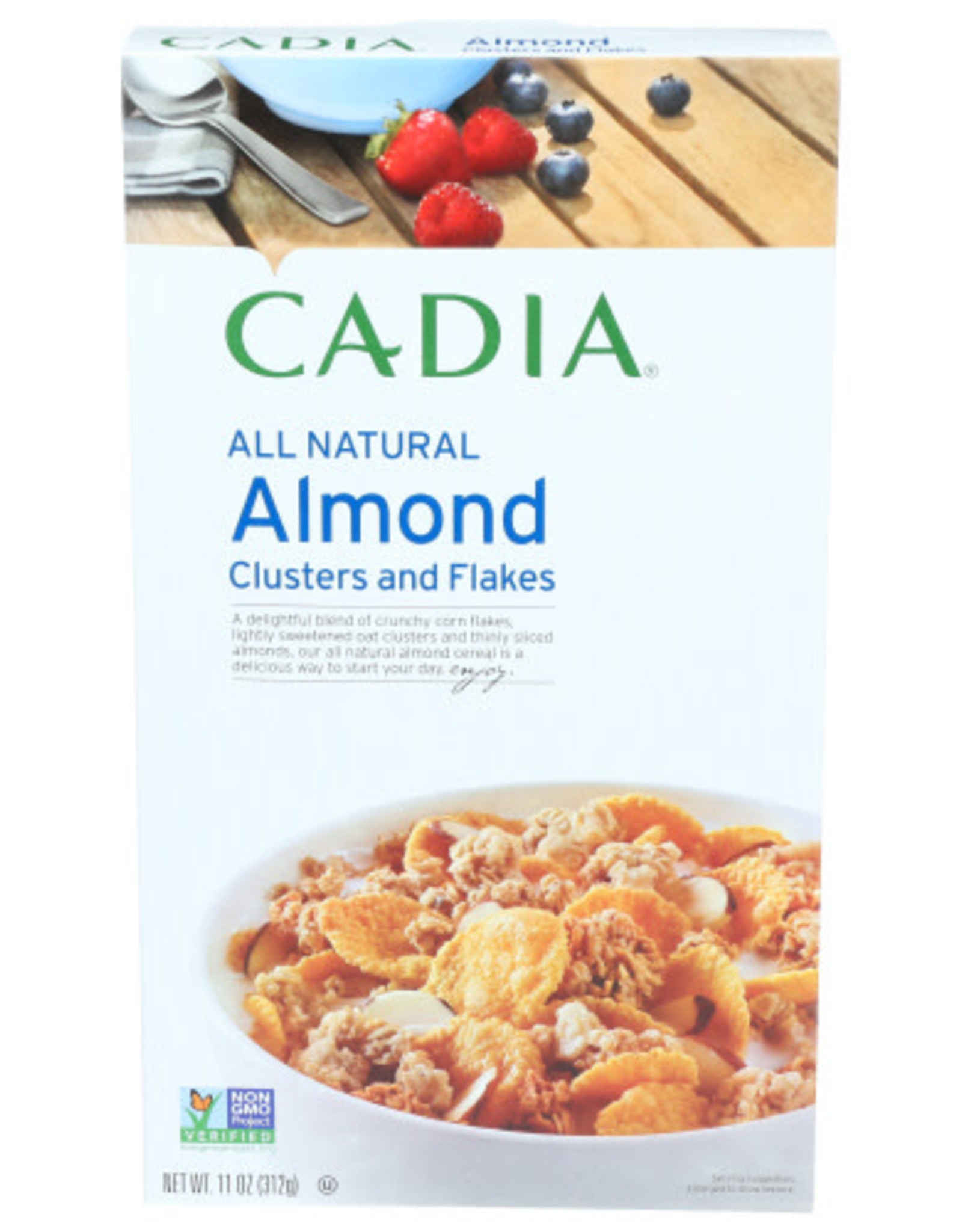 CADIA CADIA ALL NATURAL ALMOND CLUSTERS AND FLAKES, 11 OZ.