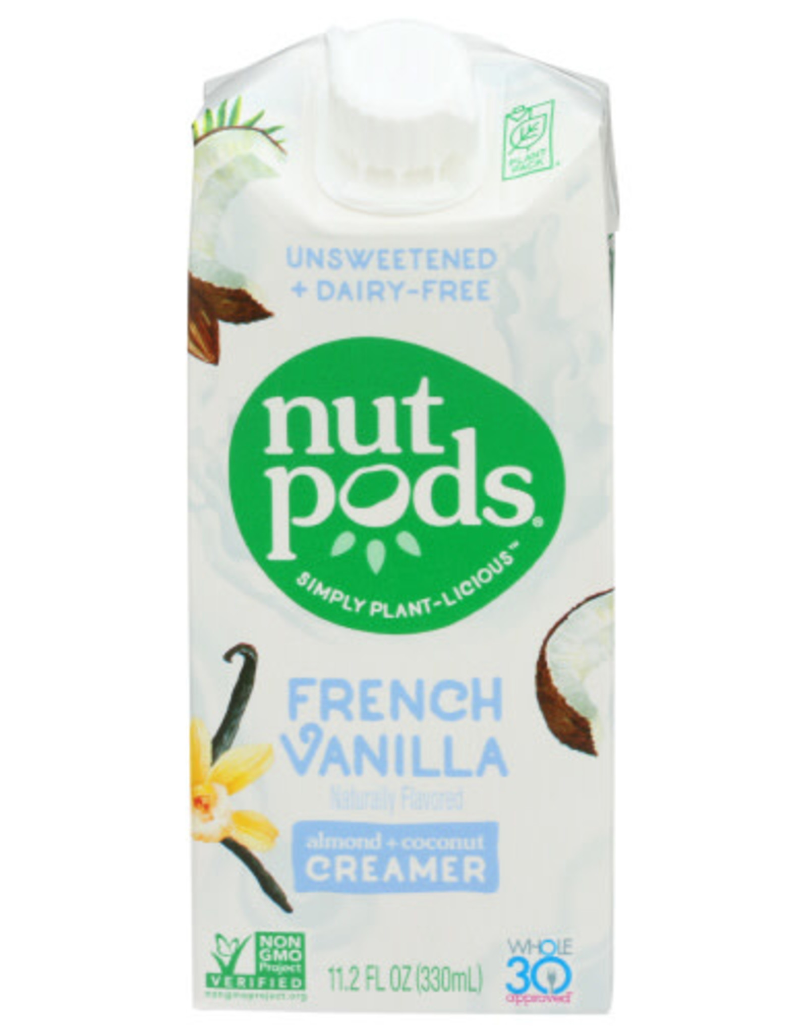 NUTPODS® NUTPODS UNSWEETENED FRENCH VANILLA DAIRY-FREE CREAMER, 11.2 OZ.