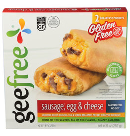 GEEFREE® GEEFREE SAUSAGE, EGGS & CHEESE BREAKFAST POCKETS, 9 OZ.