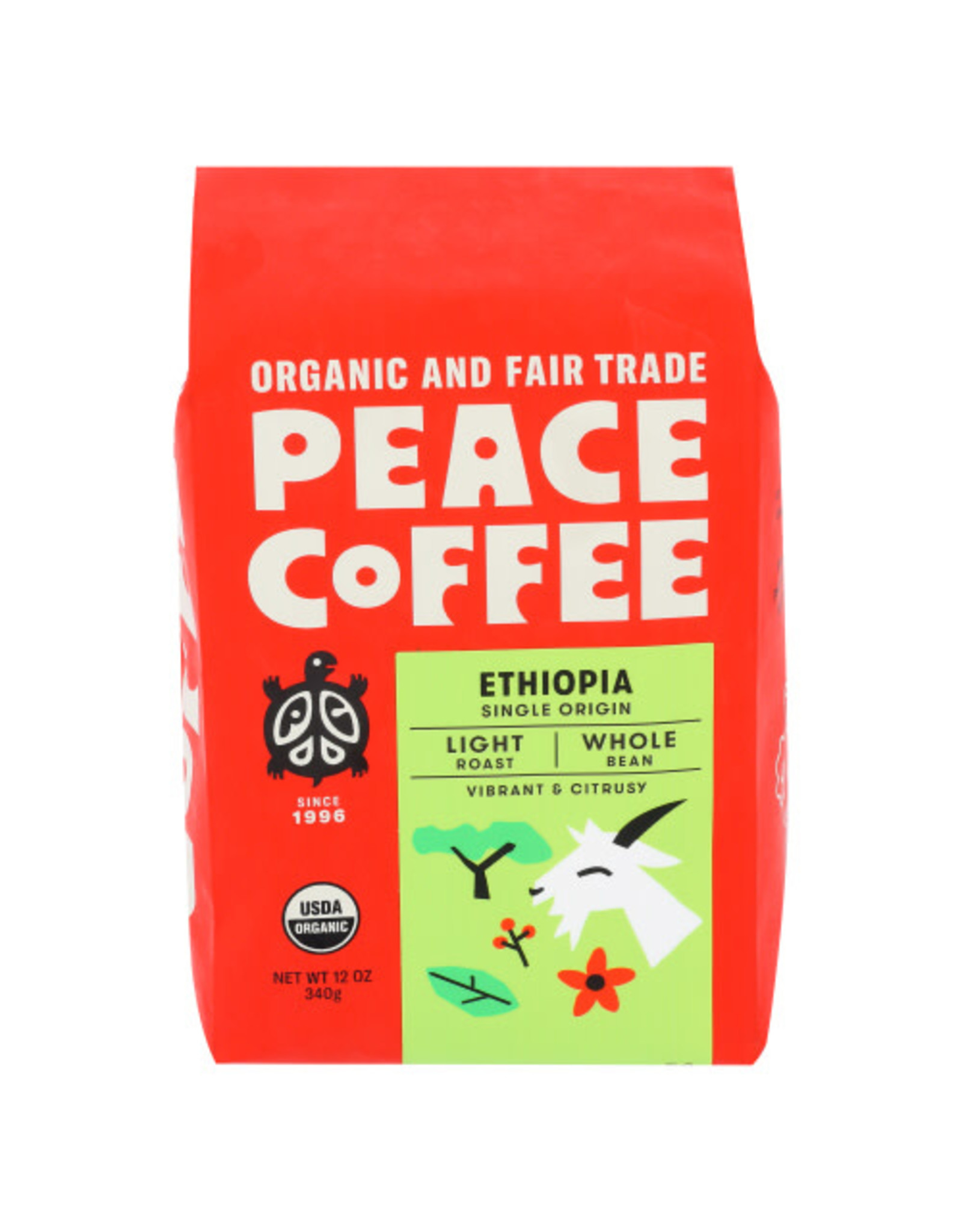 PEACE COFFEE X Peace Coffee Ethiopian Whole Bean