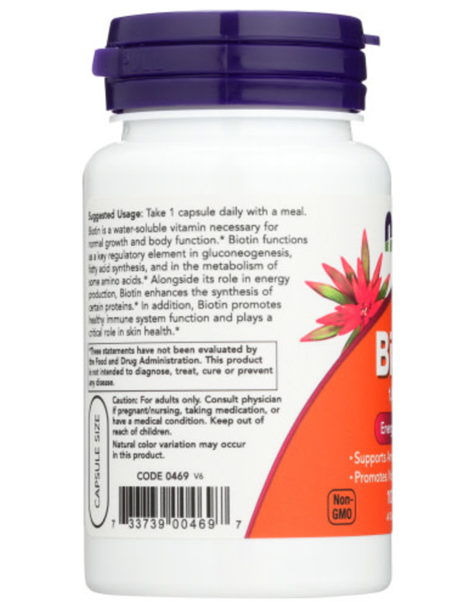 NOW FOODS NOW FOODS BIOTIN 1000 MCG, 100 CAPSULES