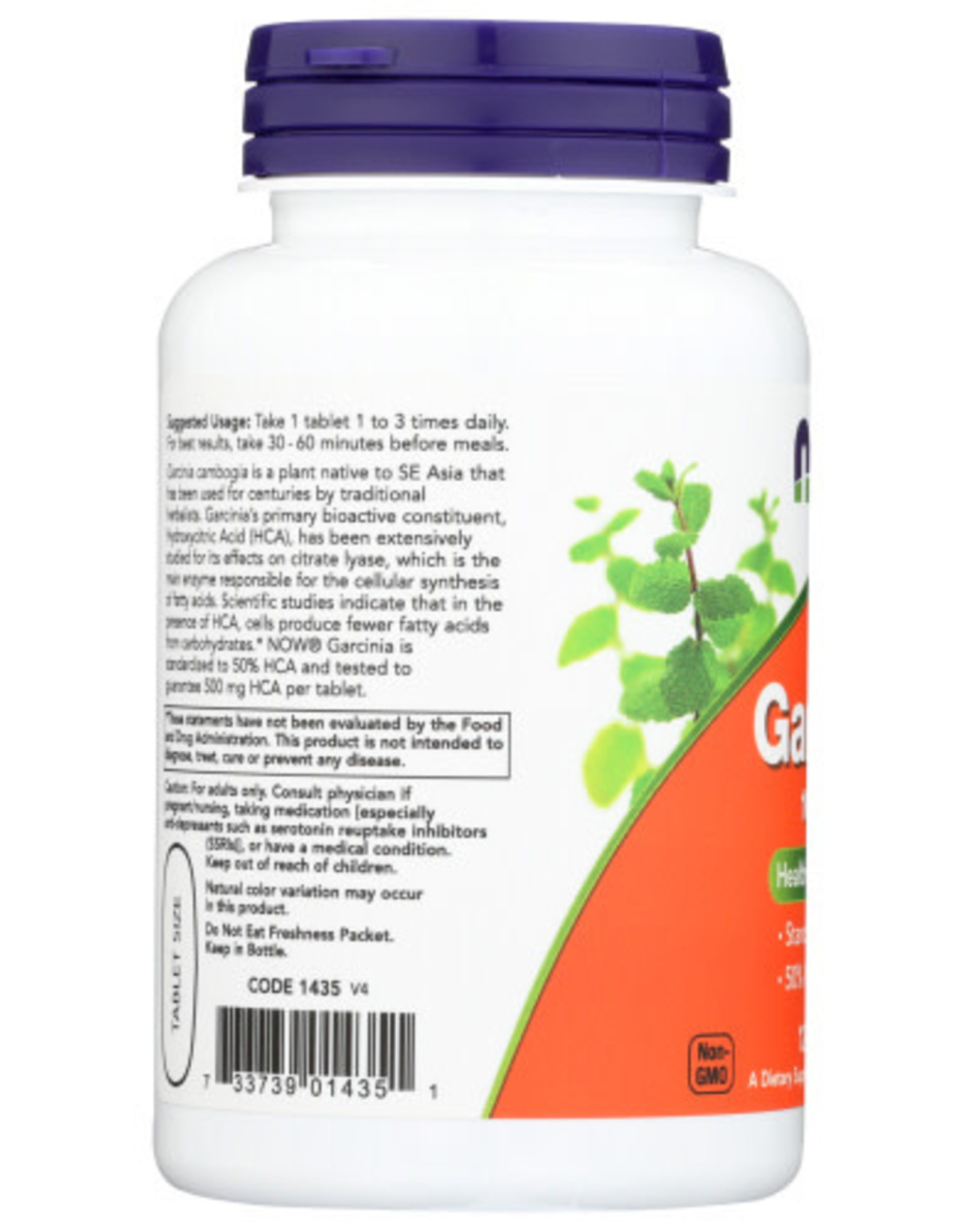 NOW® NOW GARCINIA DIETARY SUPPLEMENT, 120 TABLETS