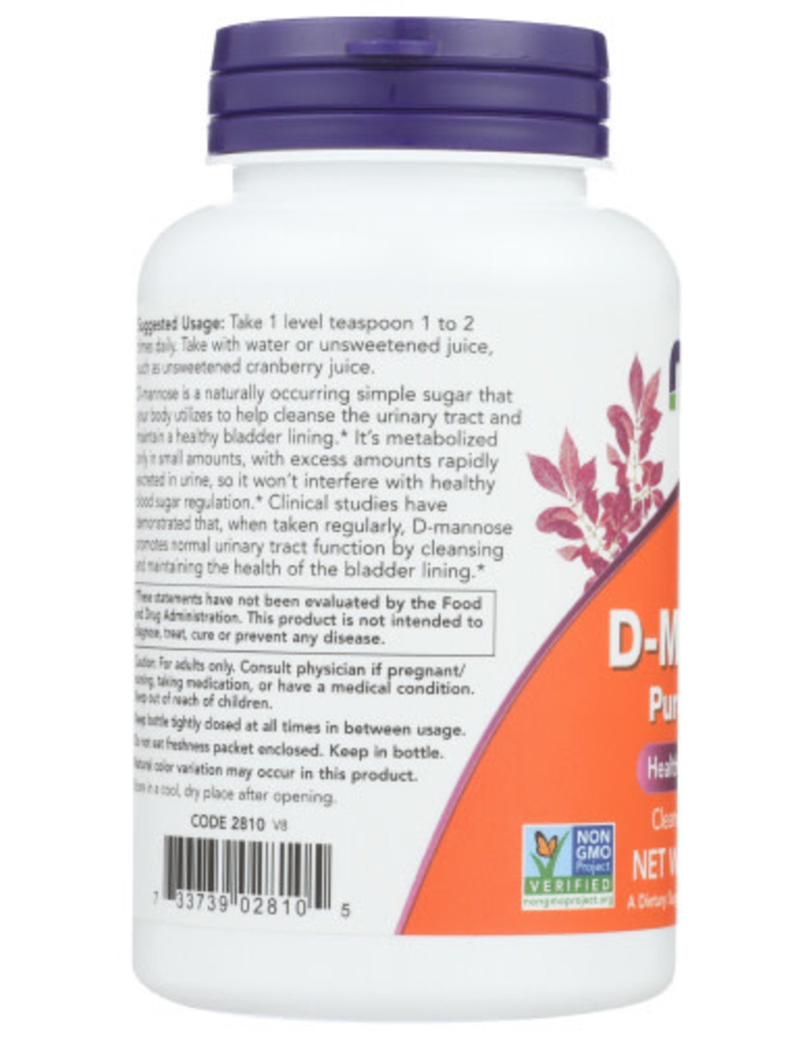 NOW® NOW D-MANNOSE PURE POWDER, 3 OZ.