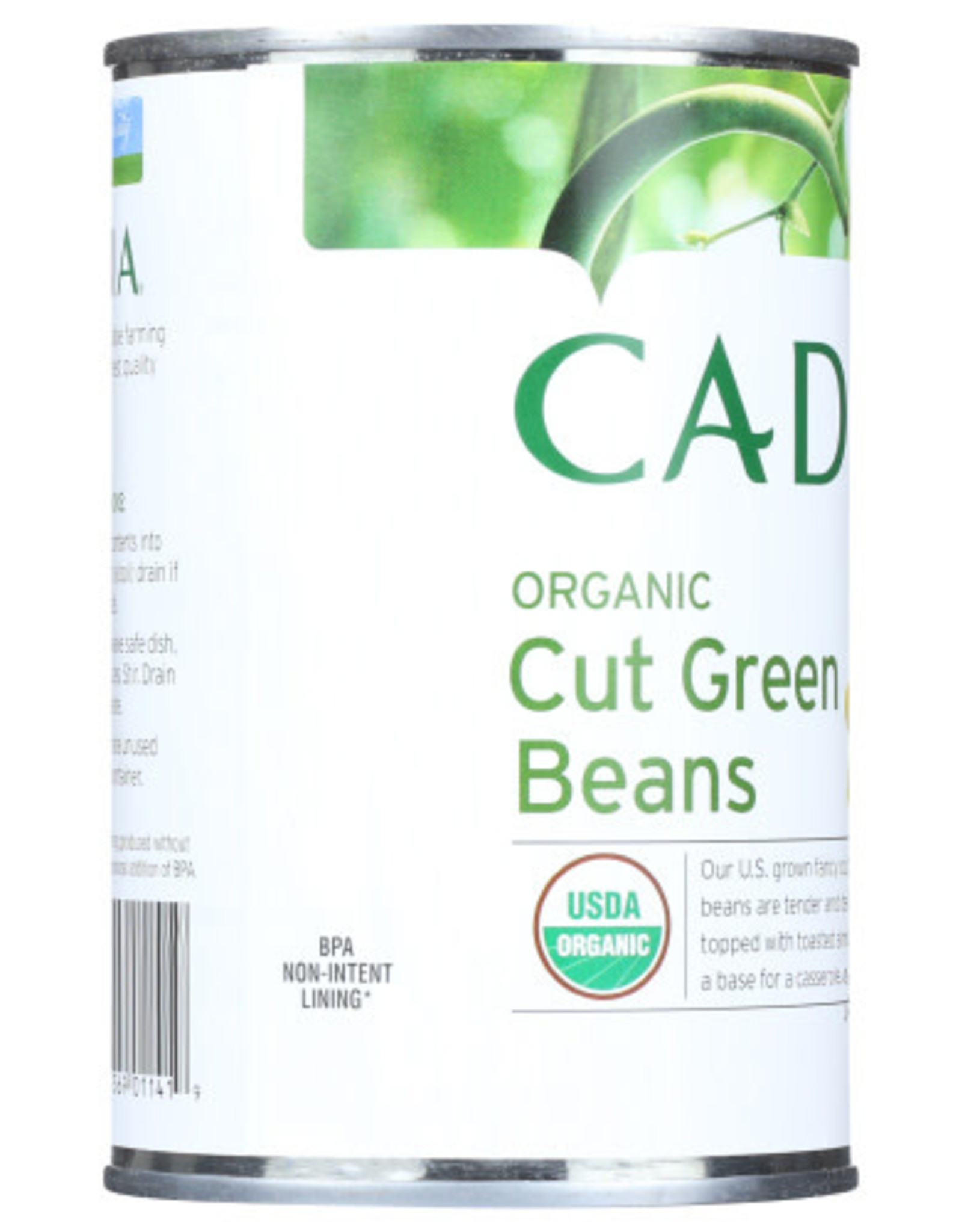 CADIA CADIA ORGANIC CUT GREEN BEANS, 14.5 OZ.