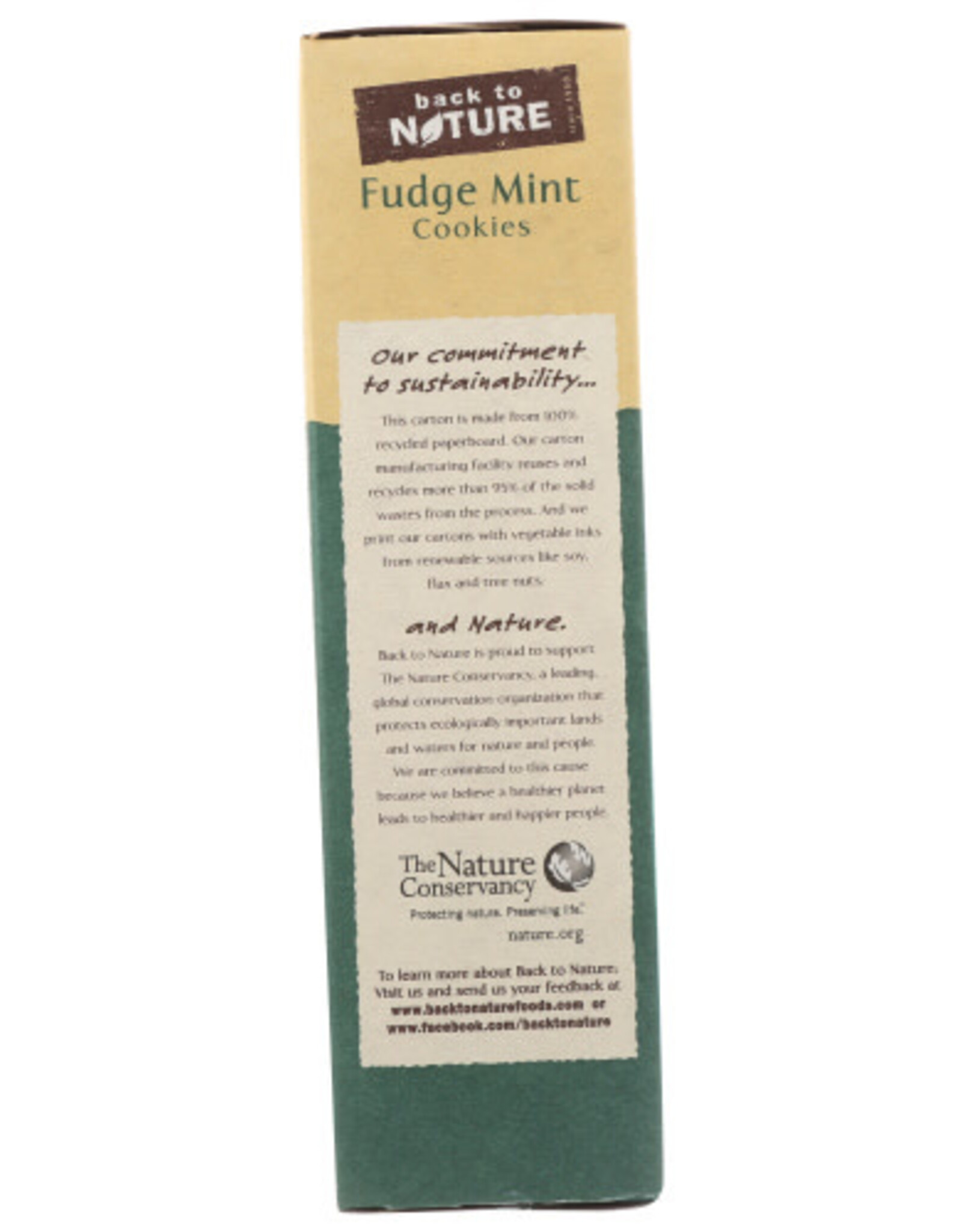 BACK TO NATURE BACK TO NATURE FUDGE MINT COOKIES, 6.4 OZ.