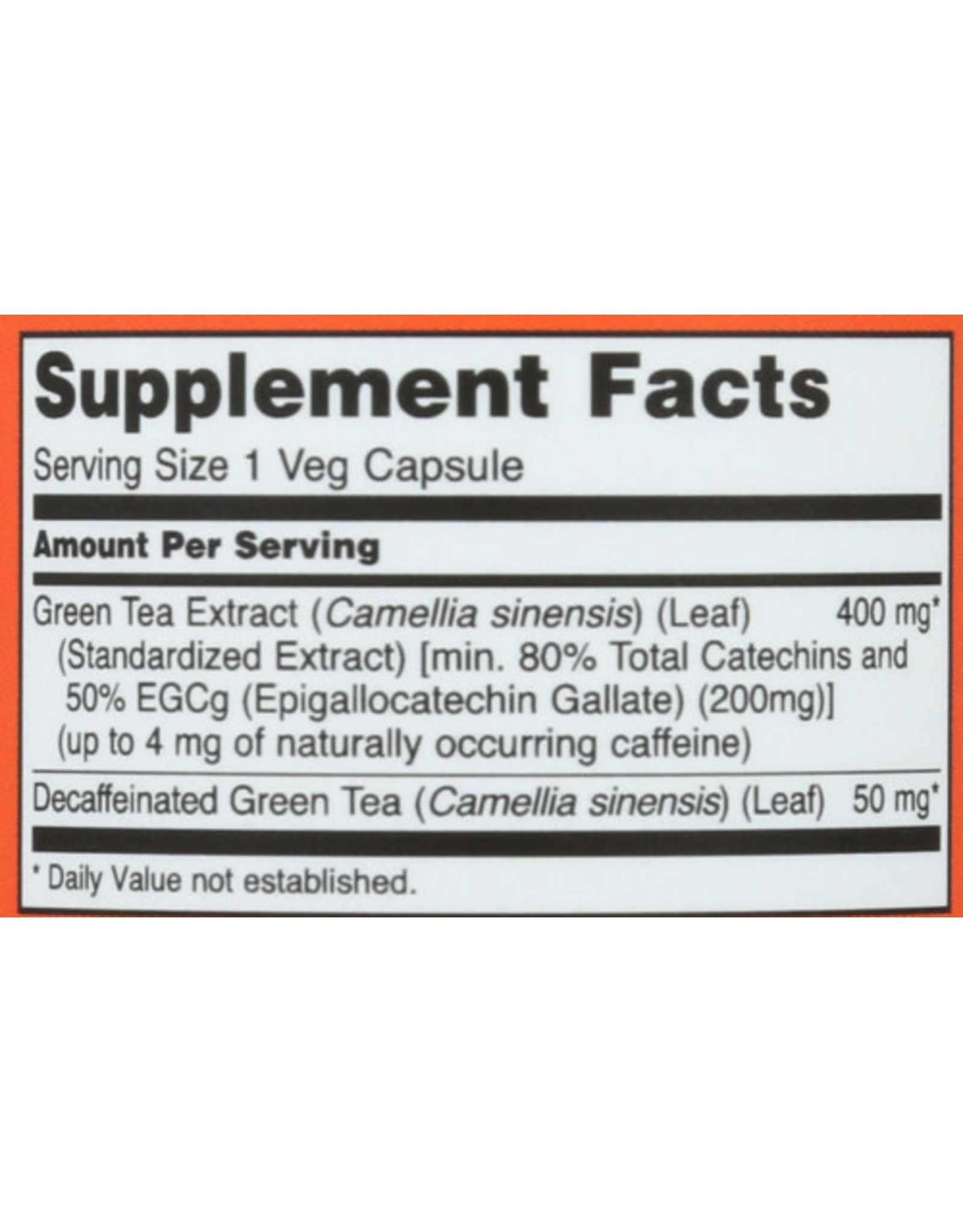 NOW® NOW FOODS EGCG GREEN TEA EXTRACT 400 MG., 90 CAPSULES