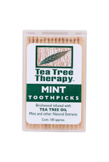 TEA TREE THERAPY TEA TREE THERAPY TOOTHPICKS, MINT, 100 COUNT