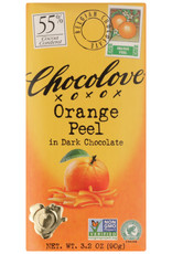 CHOCOLOVE® CHOCOLOVE ORANGE PEEL IN DARK CHOCOLATE , 3.2 OZ.