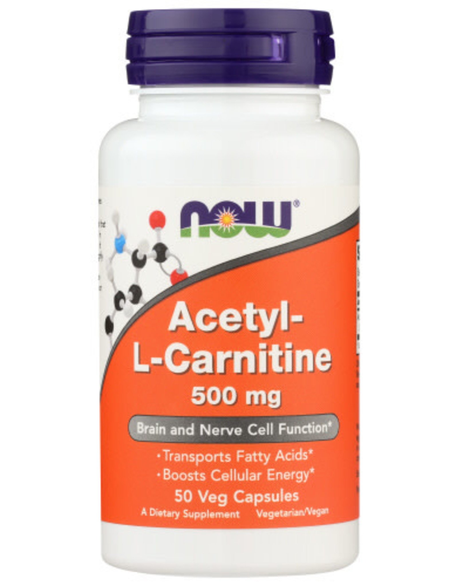NOW FOODS NOW FOODS ACETYL L-CARN 500 MG, 50 CAPSULES