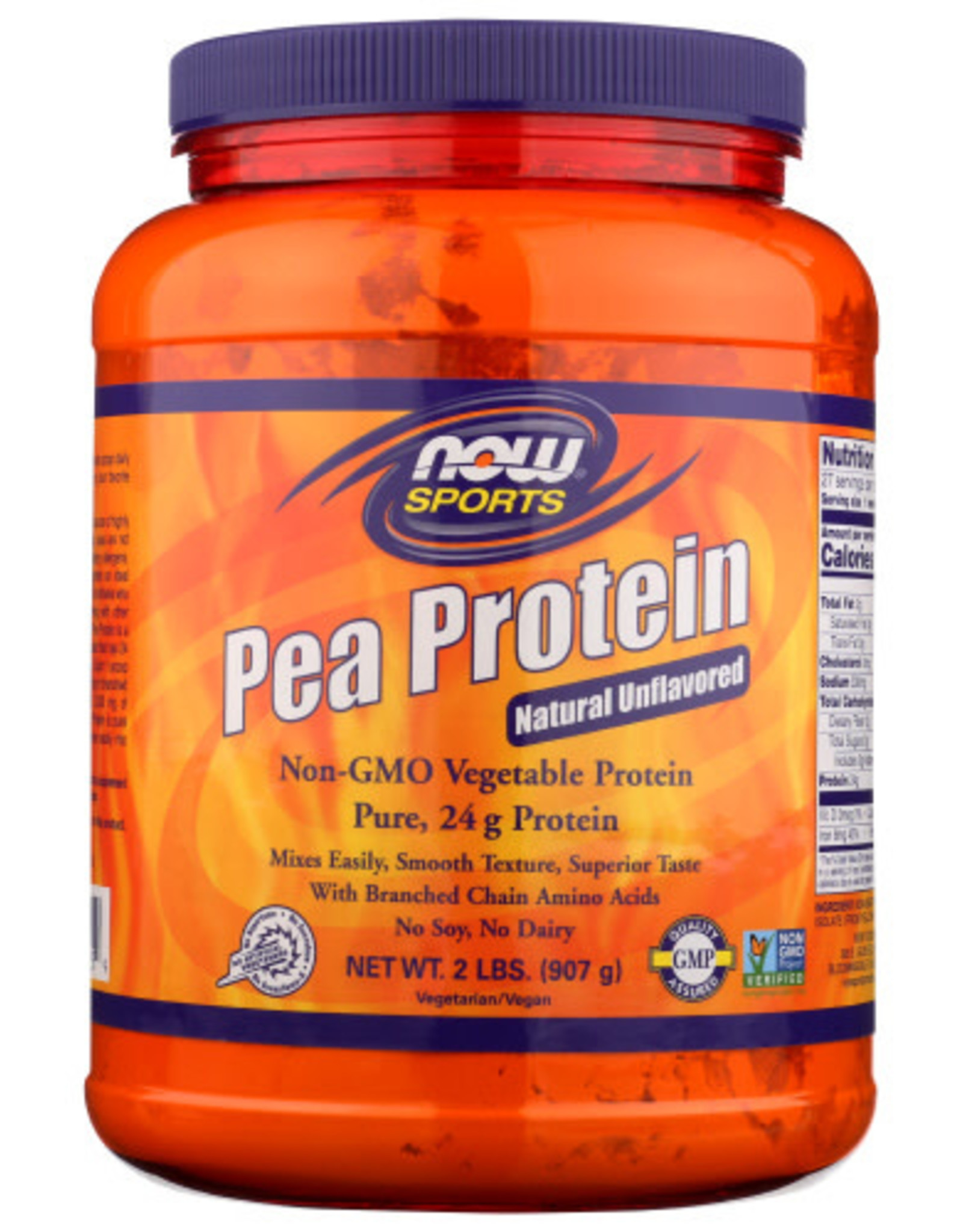 NOW SPORTS® NOW ORGANIC PEA PROTEIN, 2 LBS.