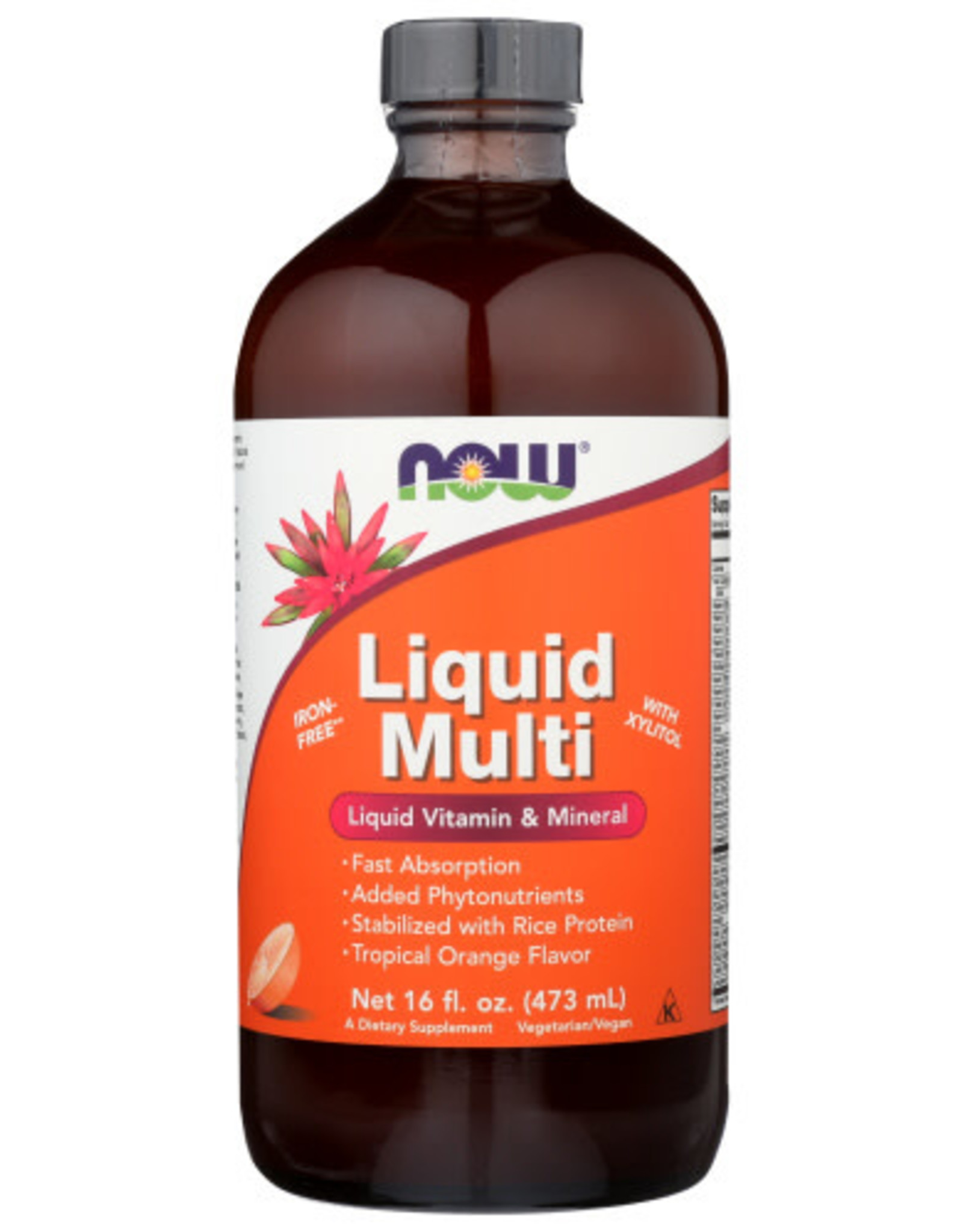 NOW® NOW FOODS LIQUID MULTI–ORANGE, 16 FL. OZ.