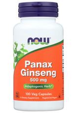 NOW® X Now Panax Ginseng 500mg Adaptogenic Herb 100 Veg Capsules