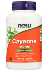 NOW® NOW CAYENNE 500 MG. HERBAL SUPPORT DIETARY SUPPLEMENT, 100 COUNT