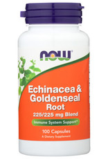 NOW® NOW ECHINACEA & GOLDENSEAL ROOT 225/225 MG. BLEND DIETARY SUPPLEMENT, 100 COUNT