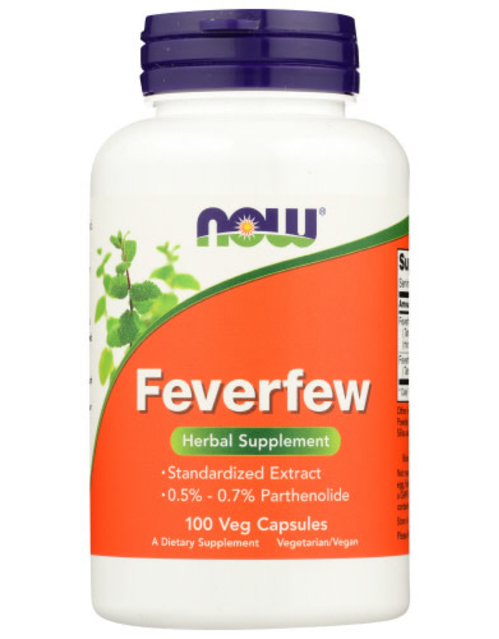 NOW® NOW FEVERFEW DIETARY SUPPLEMENT, 100 COUNT