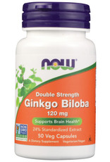NOW® NOW DOUBLE STRENGTH GINKGO BILOBA HERBAL DIETARY SUPPLEMENT, 50 COUNT