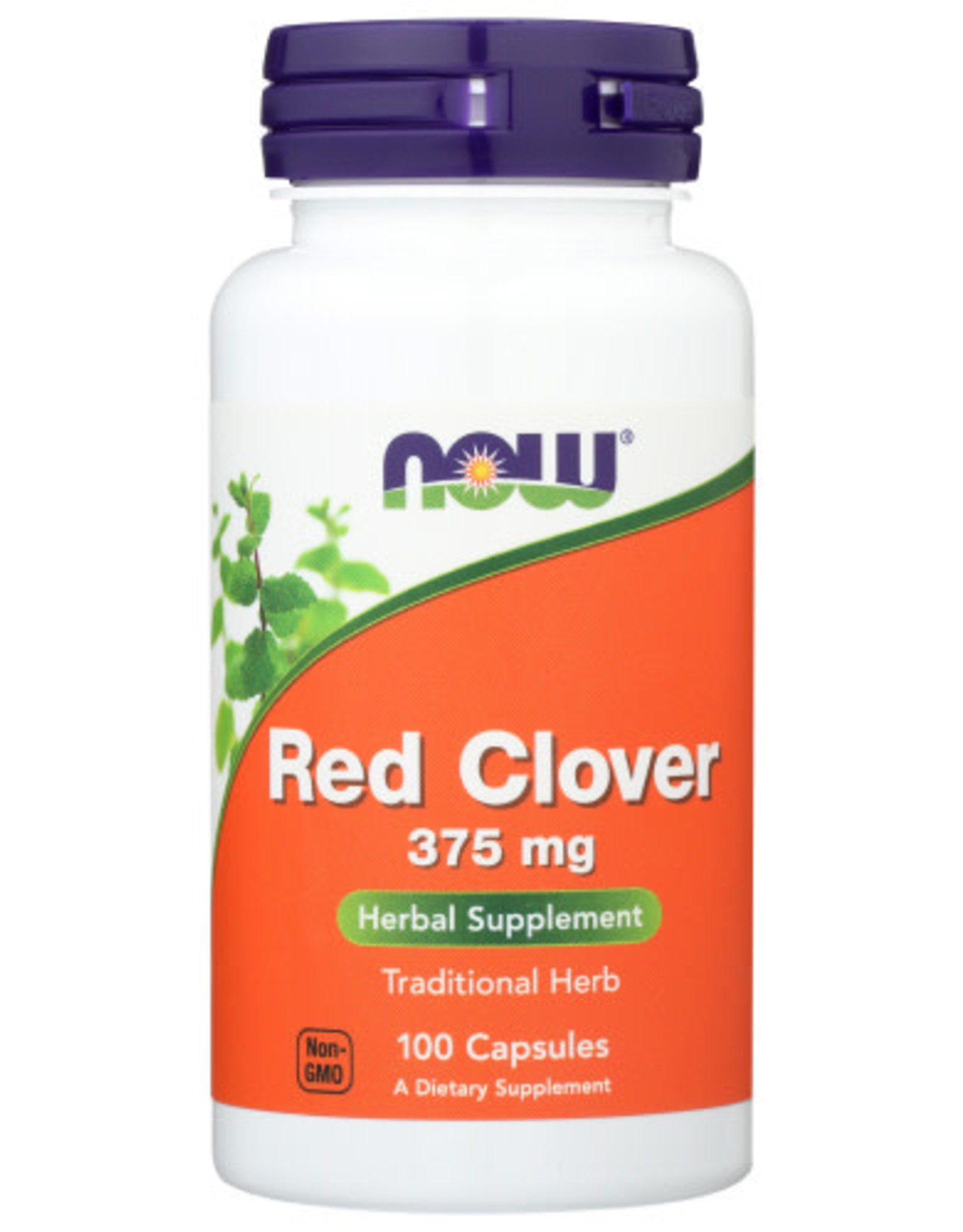 NOW® X Now Red Clover 375mg Herbal Supplement 100 Capsules