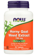 NOW® X Now Horny Goat Weed Extract 750mg Tonifying Herb 90 Tablets