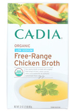 CADIA CADIA ORGANIC LOW SODIUM FREE-RANGE CHICKEN BROTH, 32 OZ.