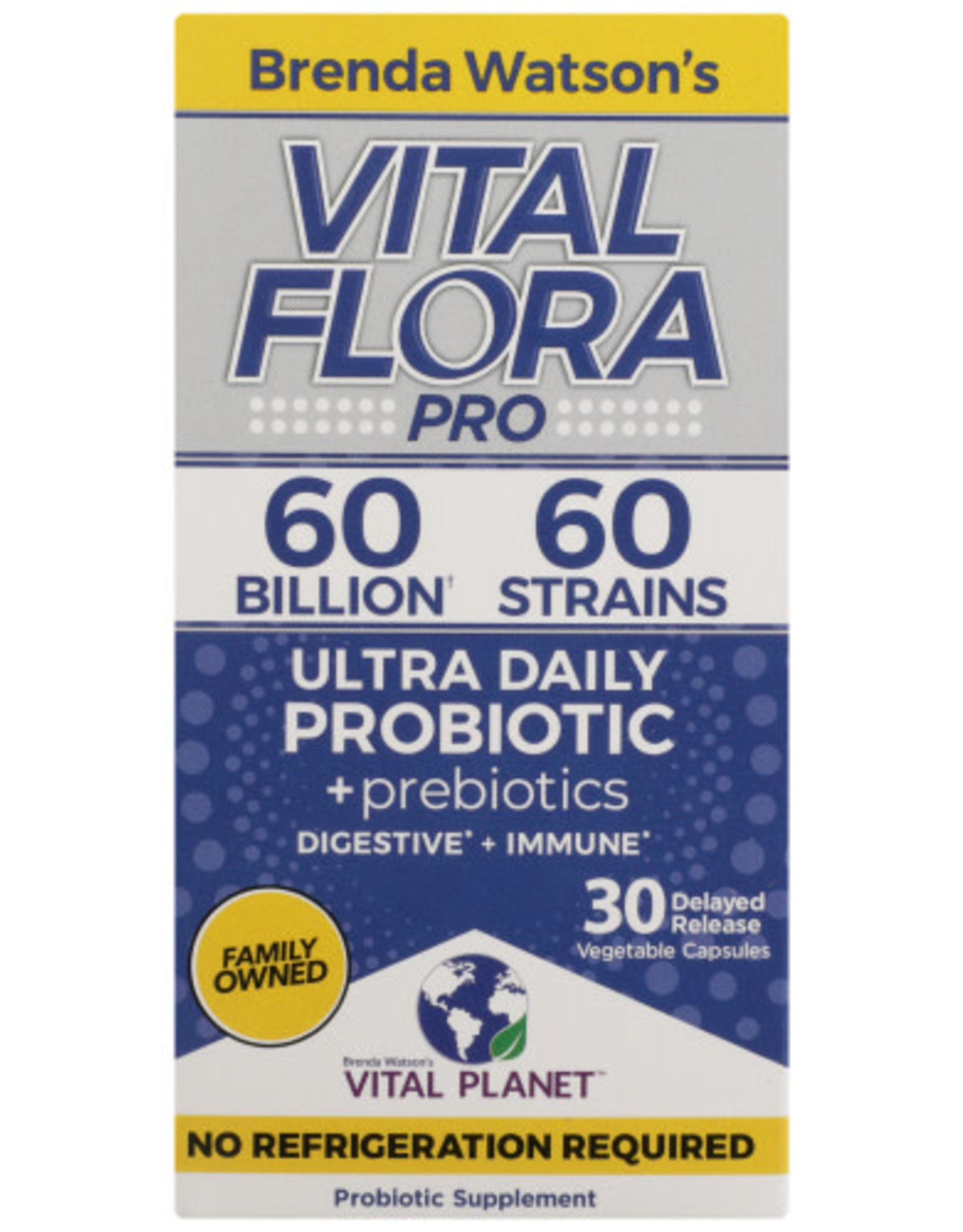 VITAL PLANET X Vital Flora Pro Ultra Daily Probiotic 30 Capsules