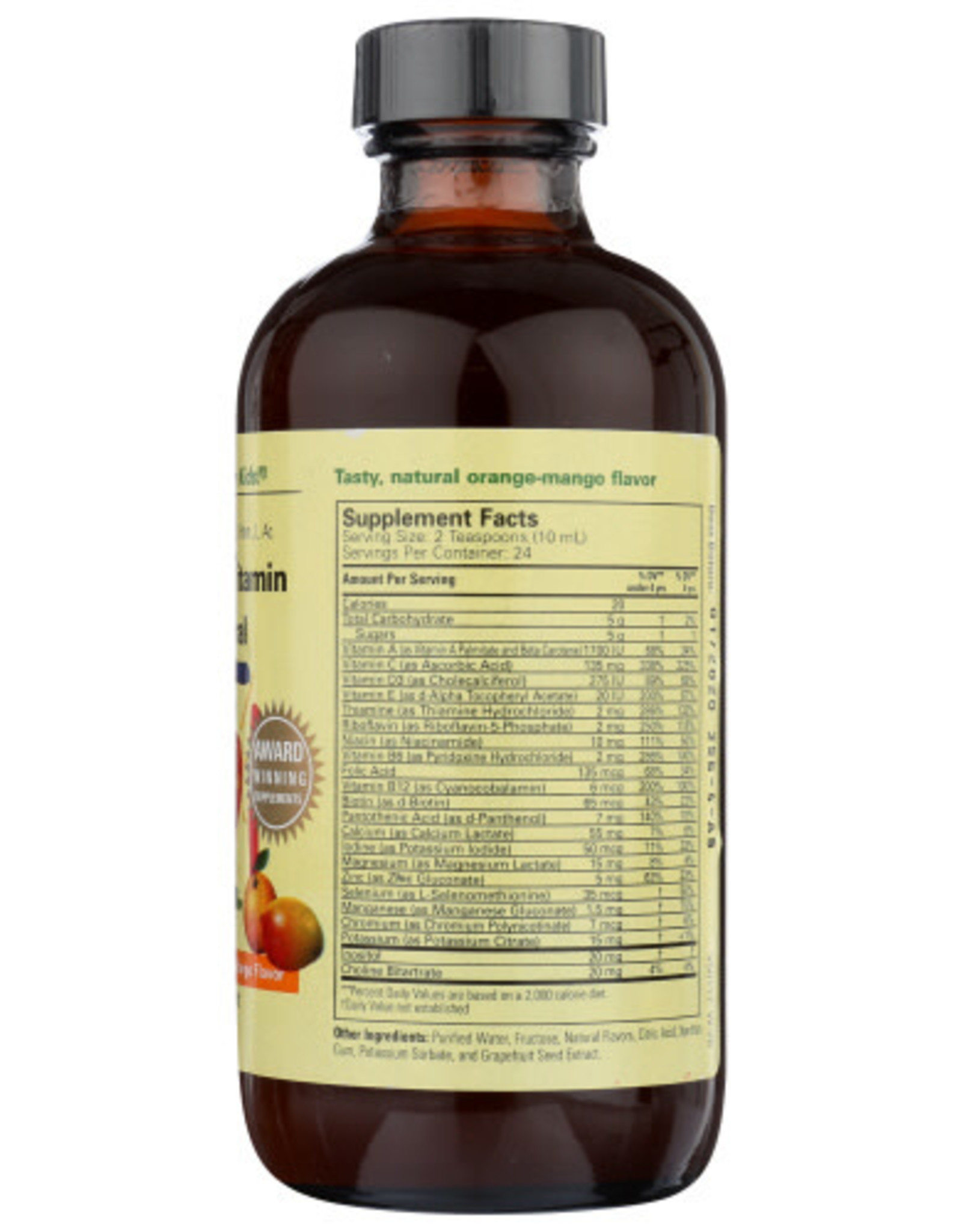 CHILD LIFE ESSENTIALS, MULTI VITAMIN & MINERAL, NATURAL ORANGE/MANGO, 8