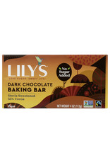 LILYS SWEETS LILY'S PREMIUM DARK CHOCOLATE BAKING BAR, 4 OZ.