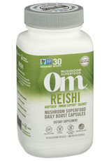 Om Reishi Mushroom Powder 90 Veg Capsules