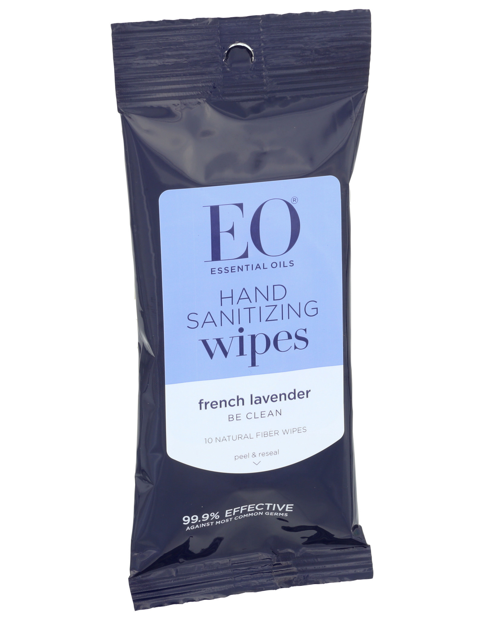 EO EO HAND SANITIZING WIPES, FRENCH LAVENDER SCENT, 10 WIPES