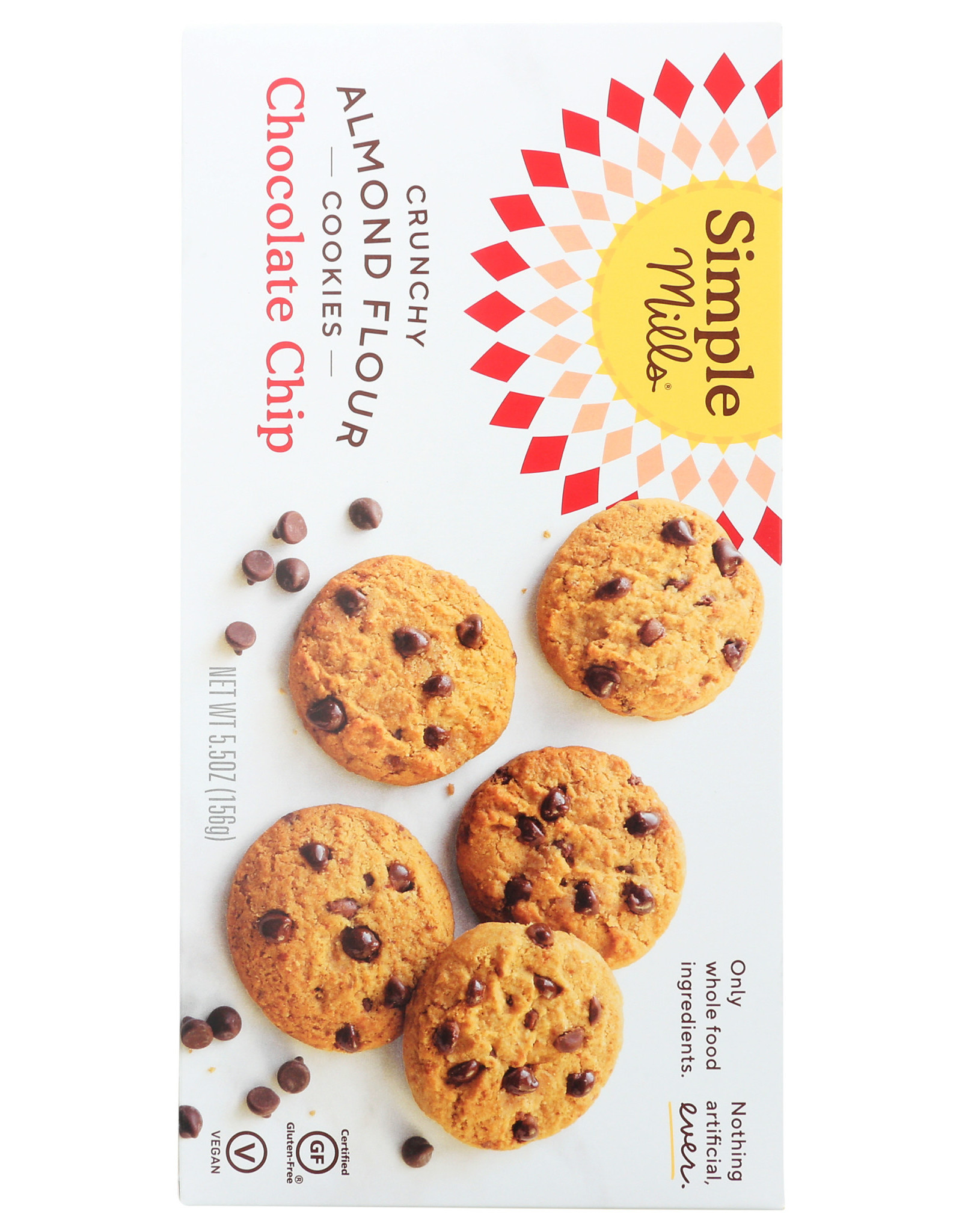 SIMPLE MILLS SIMPLE MILLS CHOCOLATE CHIP CRUNCHY COOKIES, 5.5 OZ.