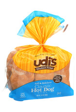 UDIS UDI'S BUNS, HOTDOG, 6 COUNT, 14.3 OZ.