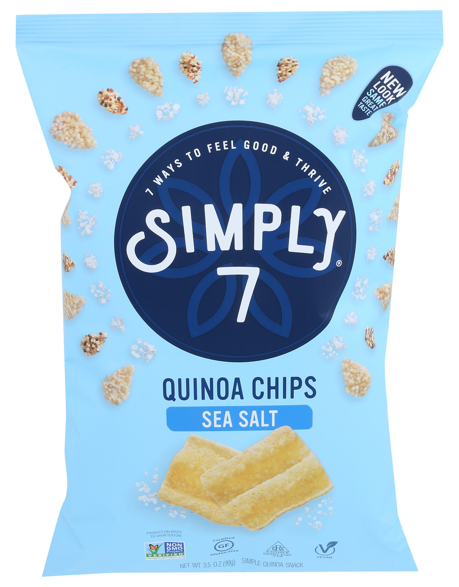 SIMPLY 7 SIMPLY7 QUINOA CHIPS, SEA SALT, 3.5 OZ.