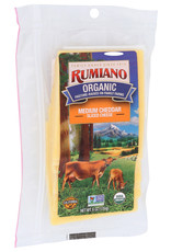 RUMIANO FAMILY RUMIANO FAMILY ORGANIC CHEESE, SLICED MEDIUM CHEDDAR SHINGLE, 6 OZ.