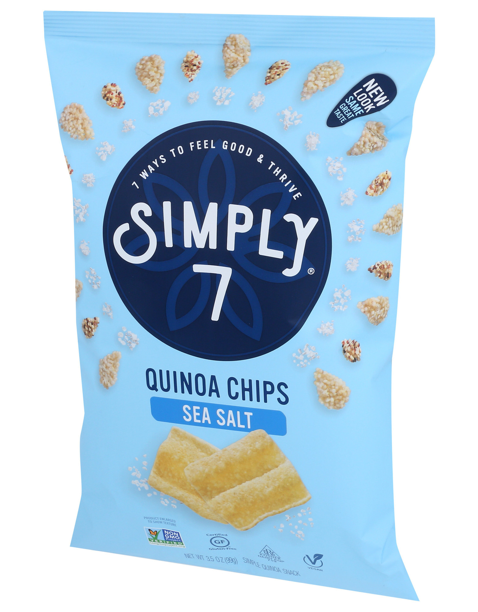 SIMPLY 7 SIMPLY7 QUINOA CHIPS, SEA SALT, 3.5 OZ.