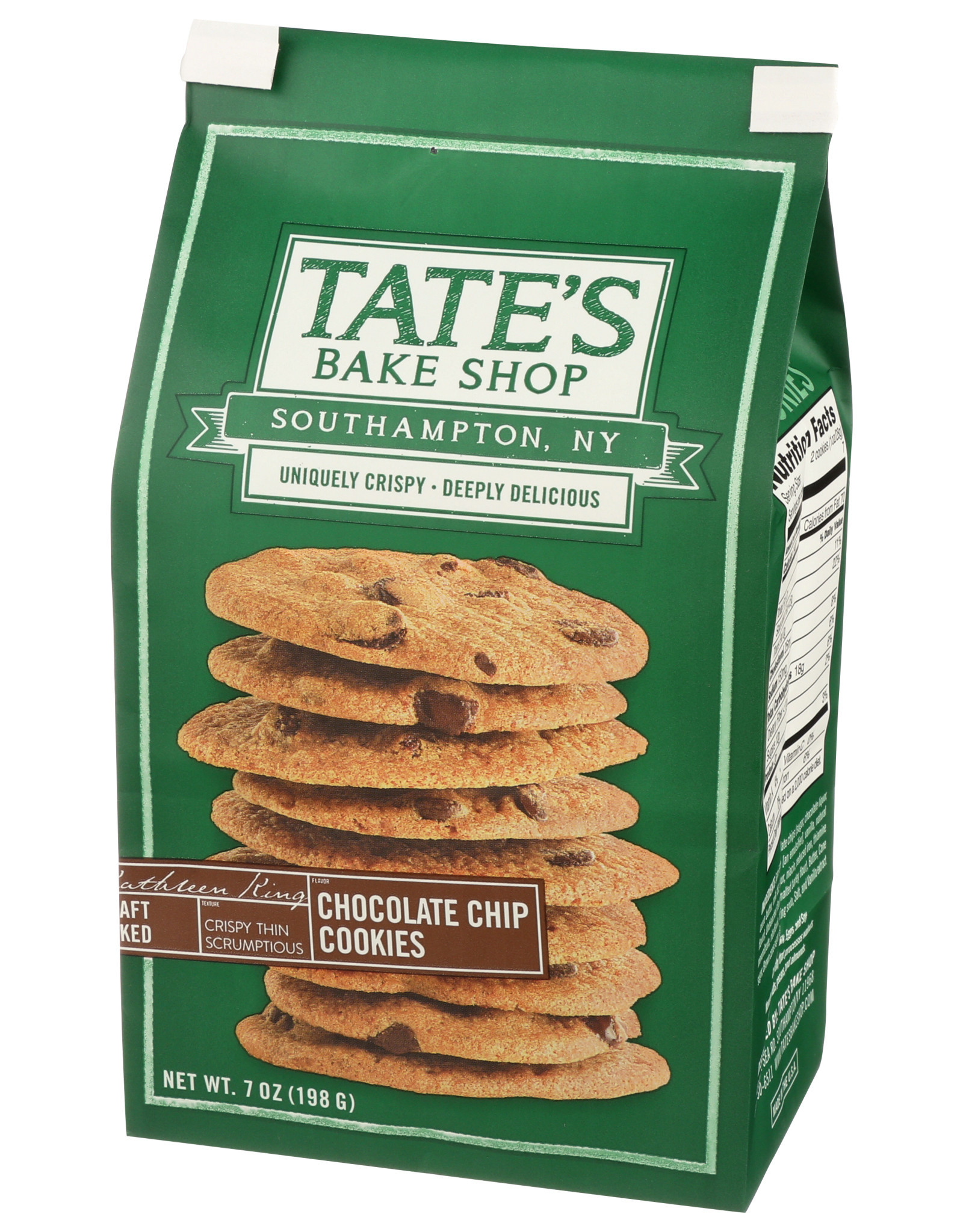 TATES TATE'S BAKE SHOP COOKIES, CHOCOLATE CHIP, 7 OZ.