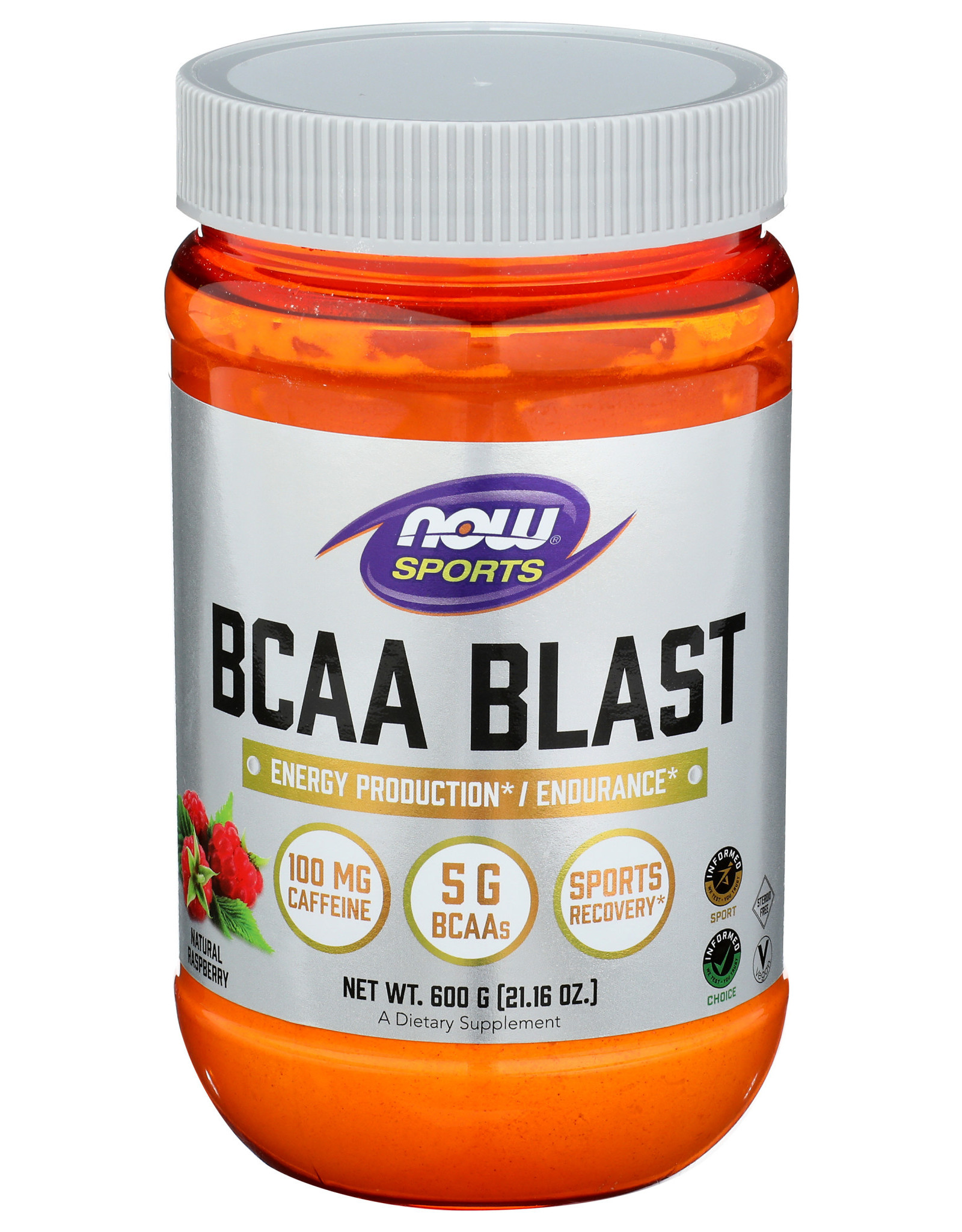 X Now BCAA Blast Natural Raspberry Powder 21.16 oz