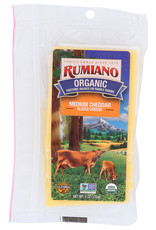 RUMIANO FAMILY RUMIANO FAMILY ORGANIC CHEESE, SLICED MEDIUM CHEDDAR SHINGLE, 6 OZ.