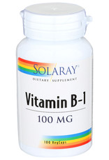 Solaray Vitamin B-1 100mg 100 Veg Capsules